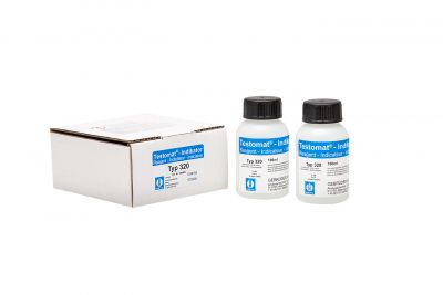 Testomat® 808 Indikator 320, 2x100ml Flaschen mit Originalverpackung, einfache Handhabung